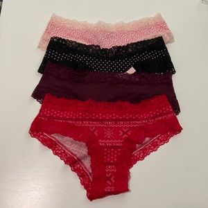4 pk Victoria’s Secret lace panties